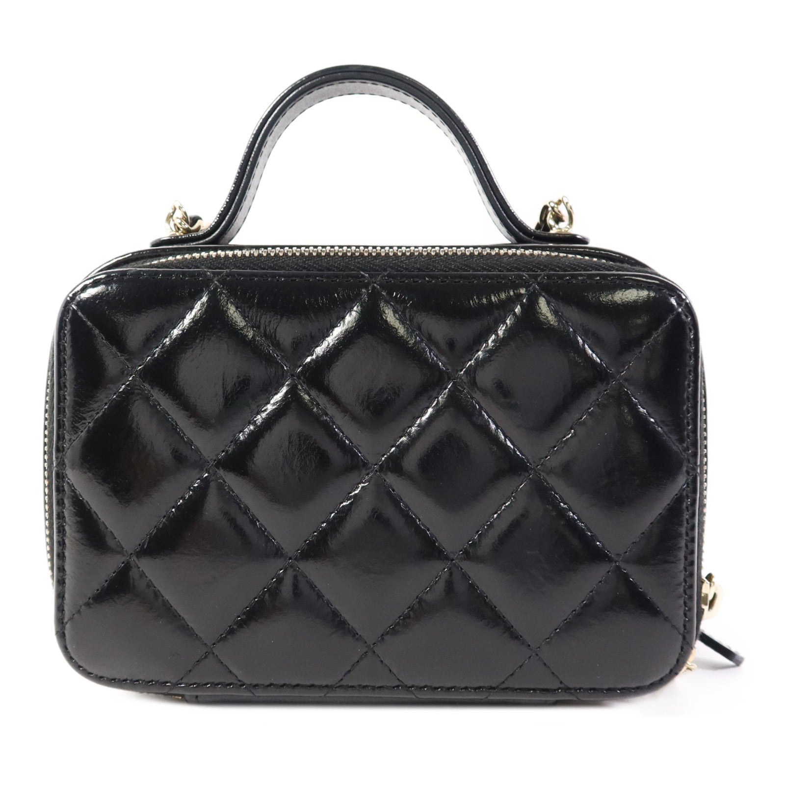 CHANEL 牛皮皮革2 Way Shoulder Bag金扣手挽肩背兩用袋