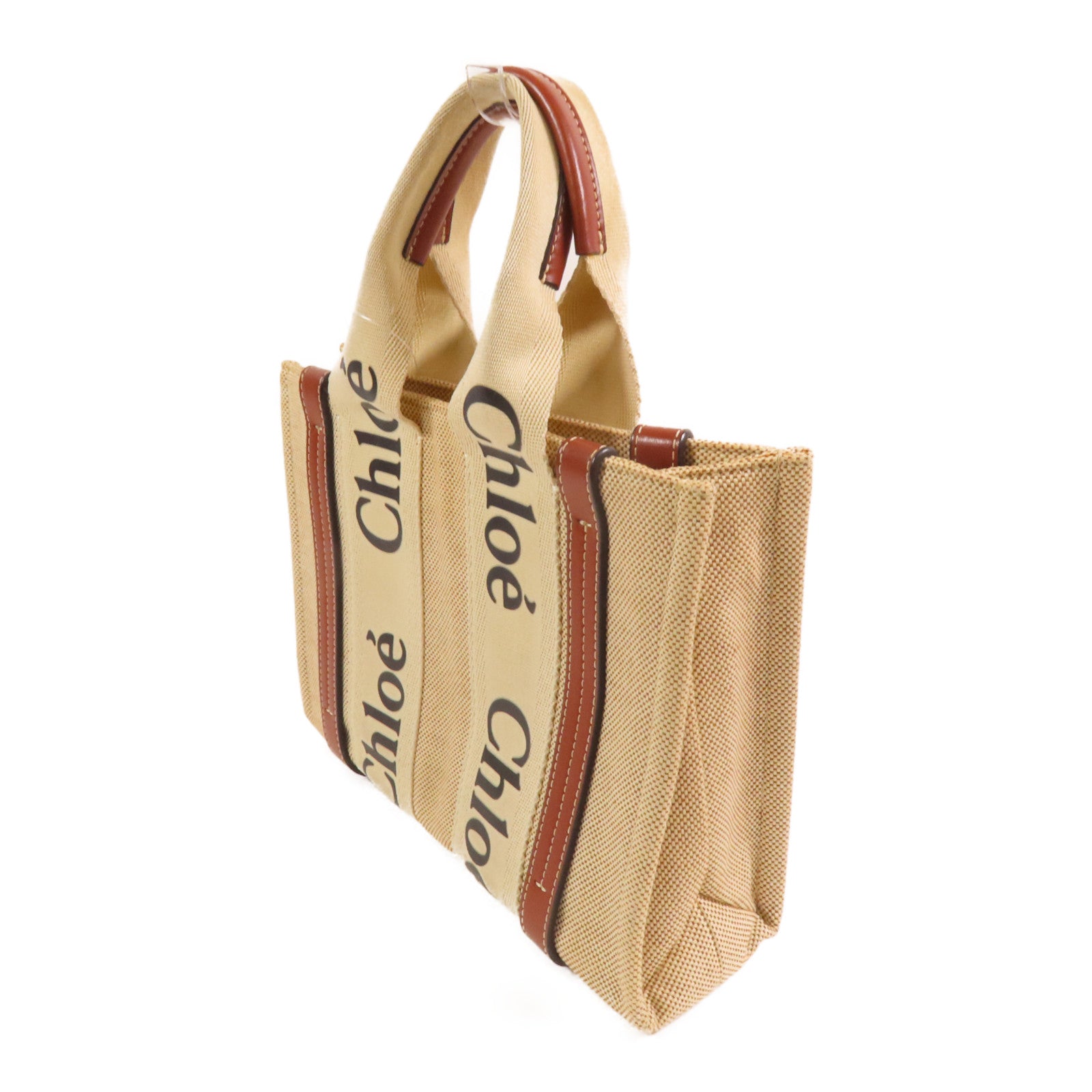 Chloe 帆布Small Woody Tote手挽袋