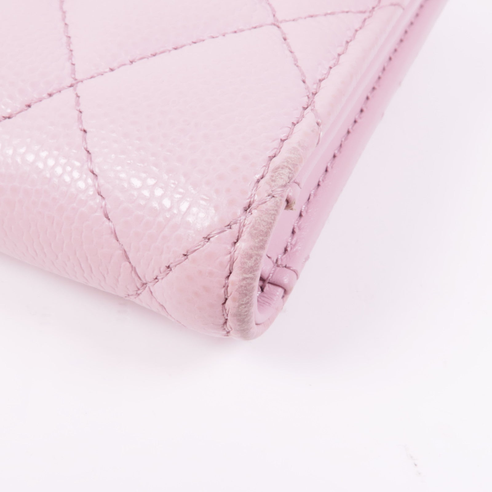 CHANEL 牛皮皮革Wallet金扣錢包