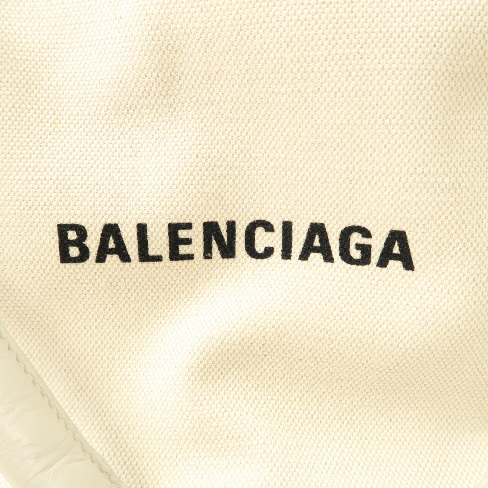 BALENCIAGA 帆布Navy Cabas手挽袋白色
