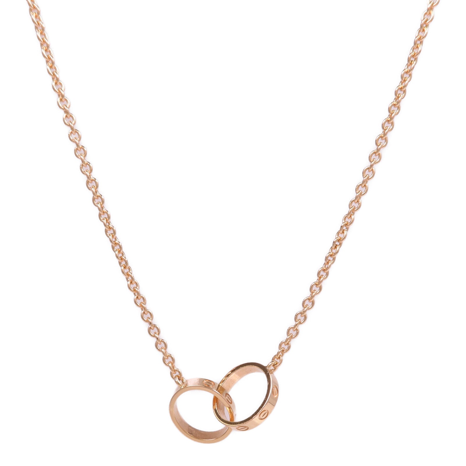 CARTIER 18K玫瑰金Love Necklace項鍊