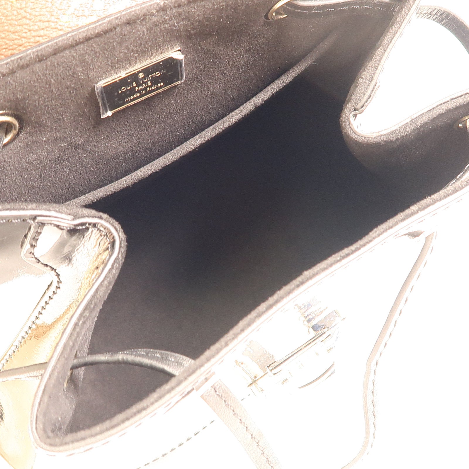 LOUIS VUITTON LV SHW Hot Springs Backpack M55769 Monogram Vernis Brown Black