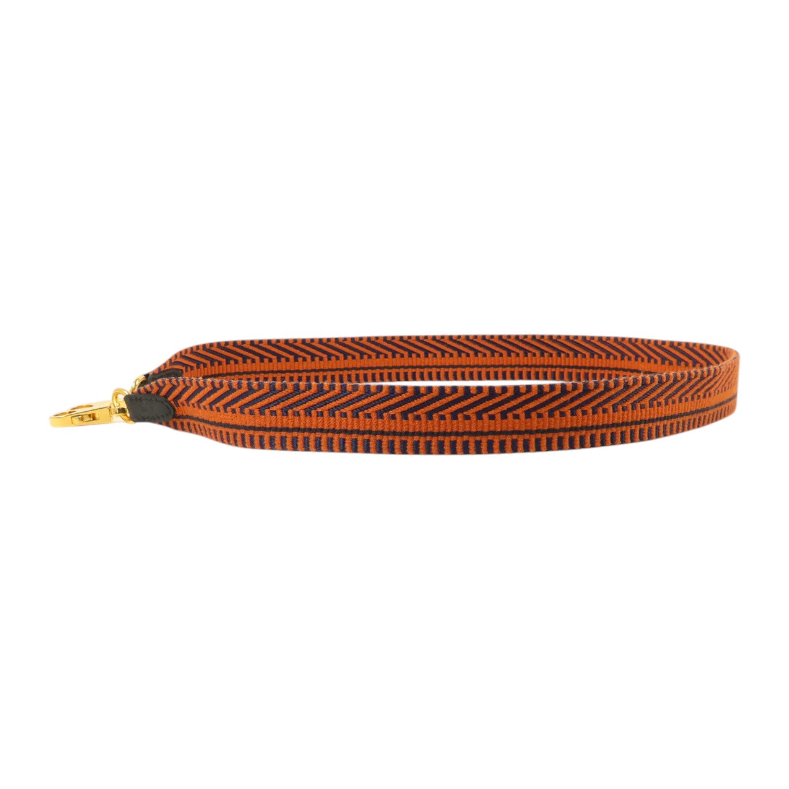 HERMES 帆布/Swift皮革Sangle Cavale Strap 25mm金扣肩帶