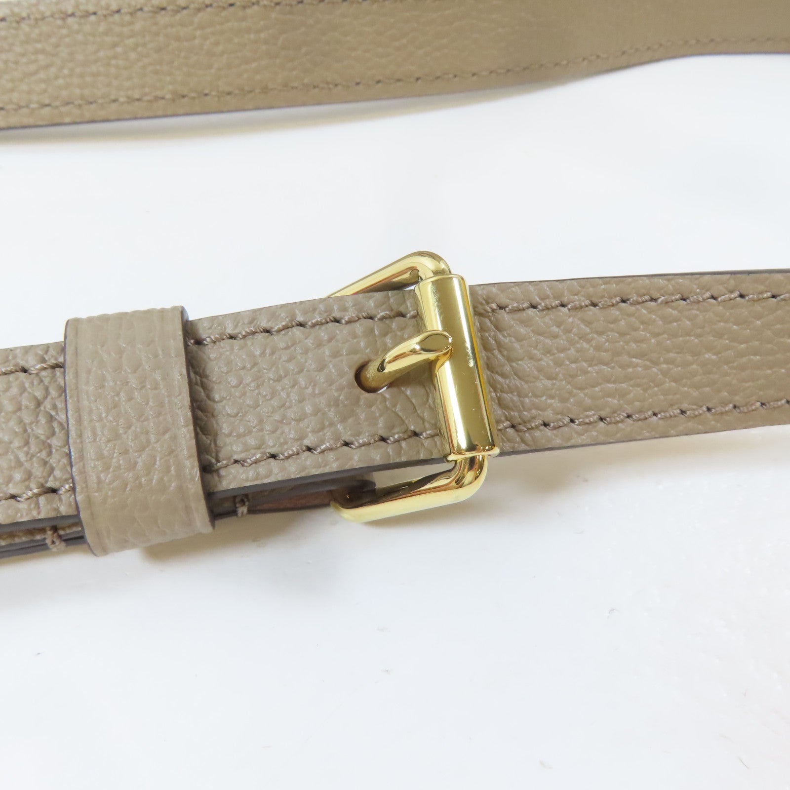 LOUIS VUITTON Monogram Empreinte On The Go PM金扣手挽肩背兩用袋淺褐色
