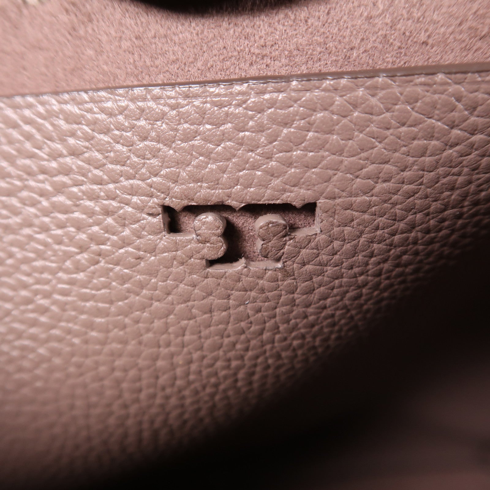 Tory Burch GHW McGraw Hobo Bag Shoulder Bag Calfskin Leather Gray