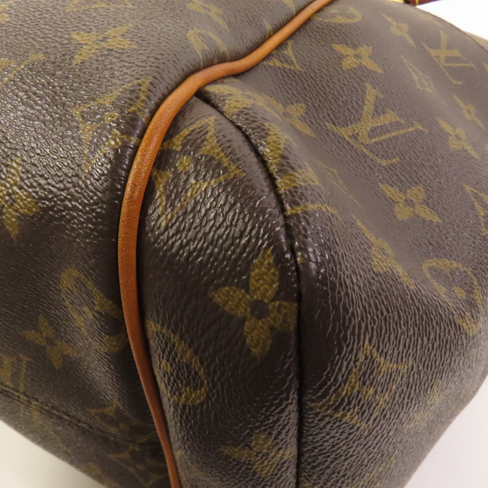 LOUIS VUITTON Monogram Totally MM金扣肩背袋棕色