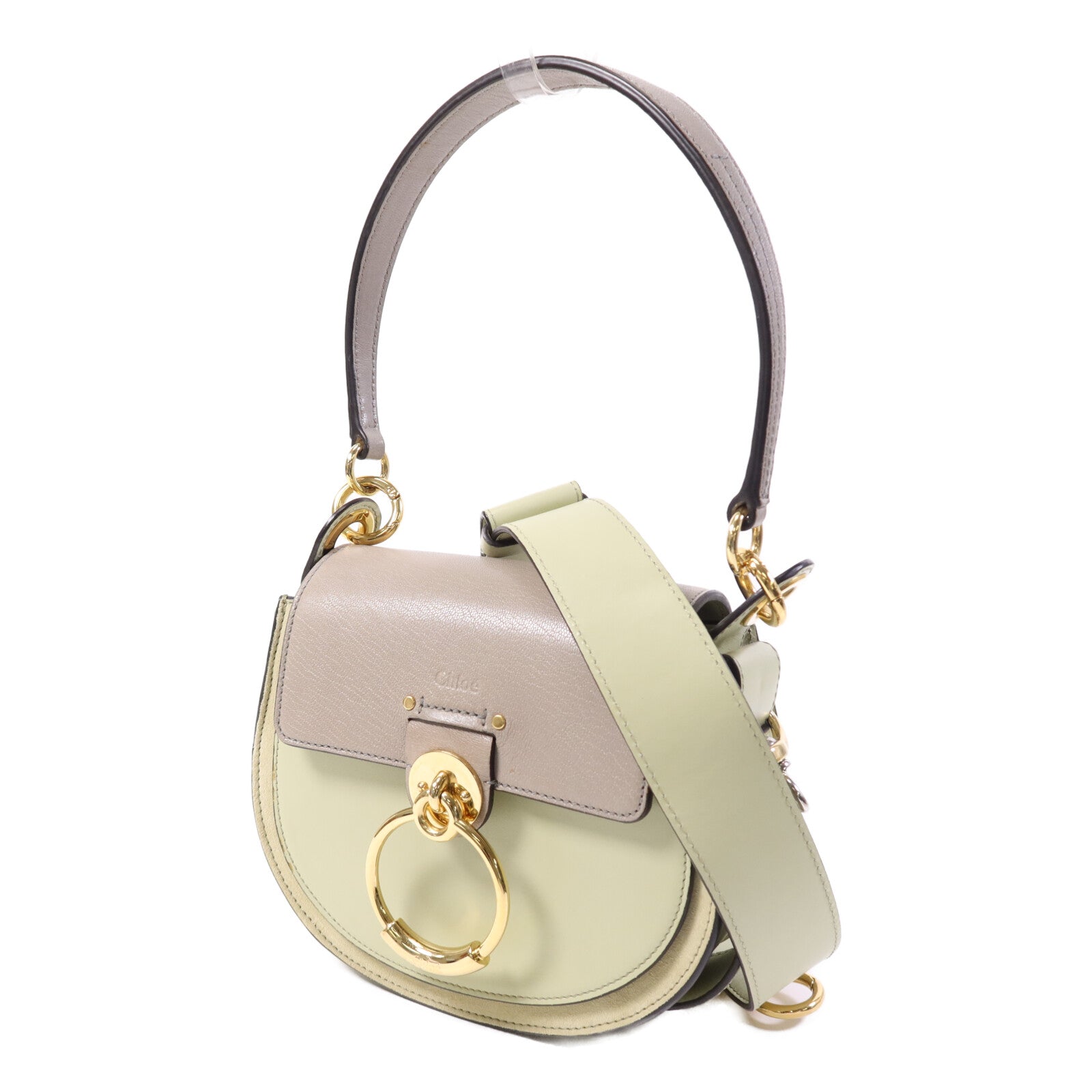 Chloe 牛皮皮革2 Way Shoulder Bag金扣手挽肩背兩用袋