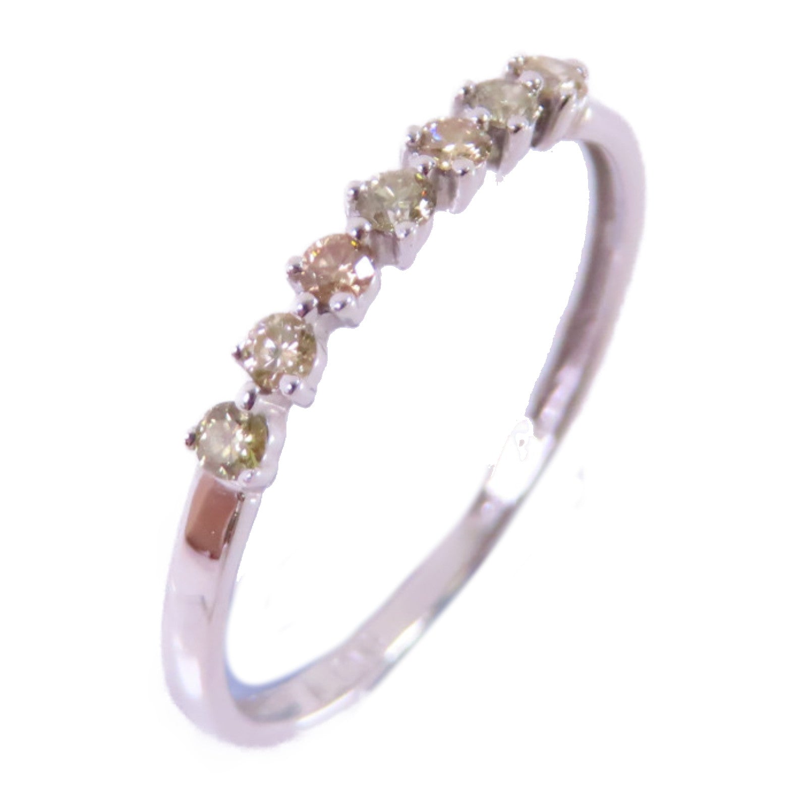 JEWELRY 18K白金Diamond Ring 0.16ct鑽石戒指US#6.75