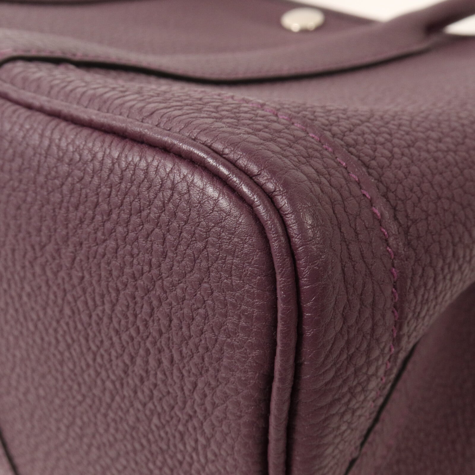 HERMES Negonda皮革Garden Party TPM手挽袋Cassis