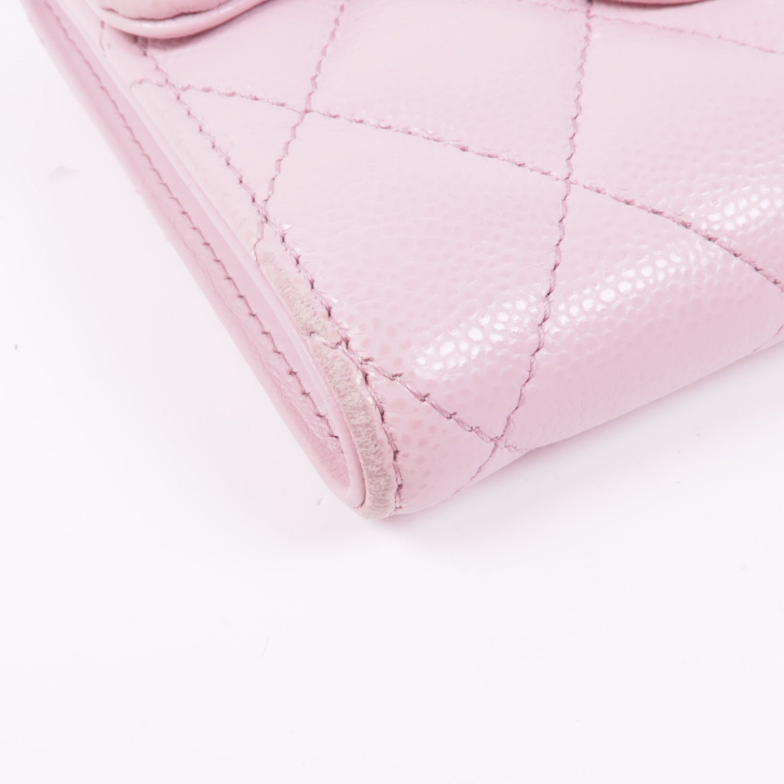 CHANEL 牛皮皮革Wallet金扣錢包