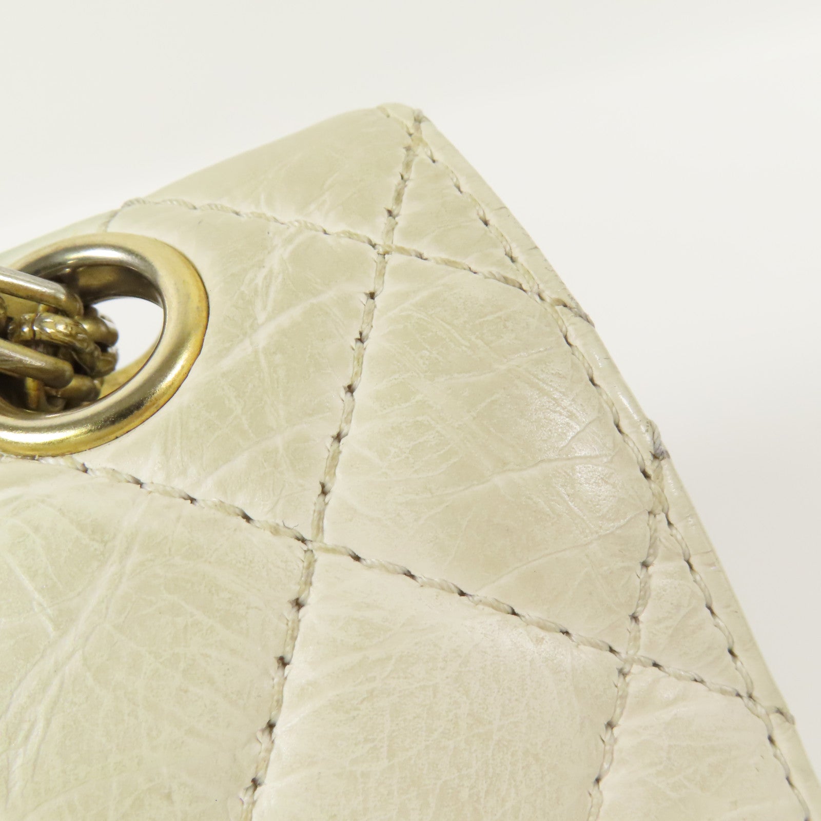 CHANEL 牛皮皮革2.55金扣鏈帶肩背袋