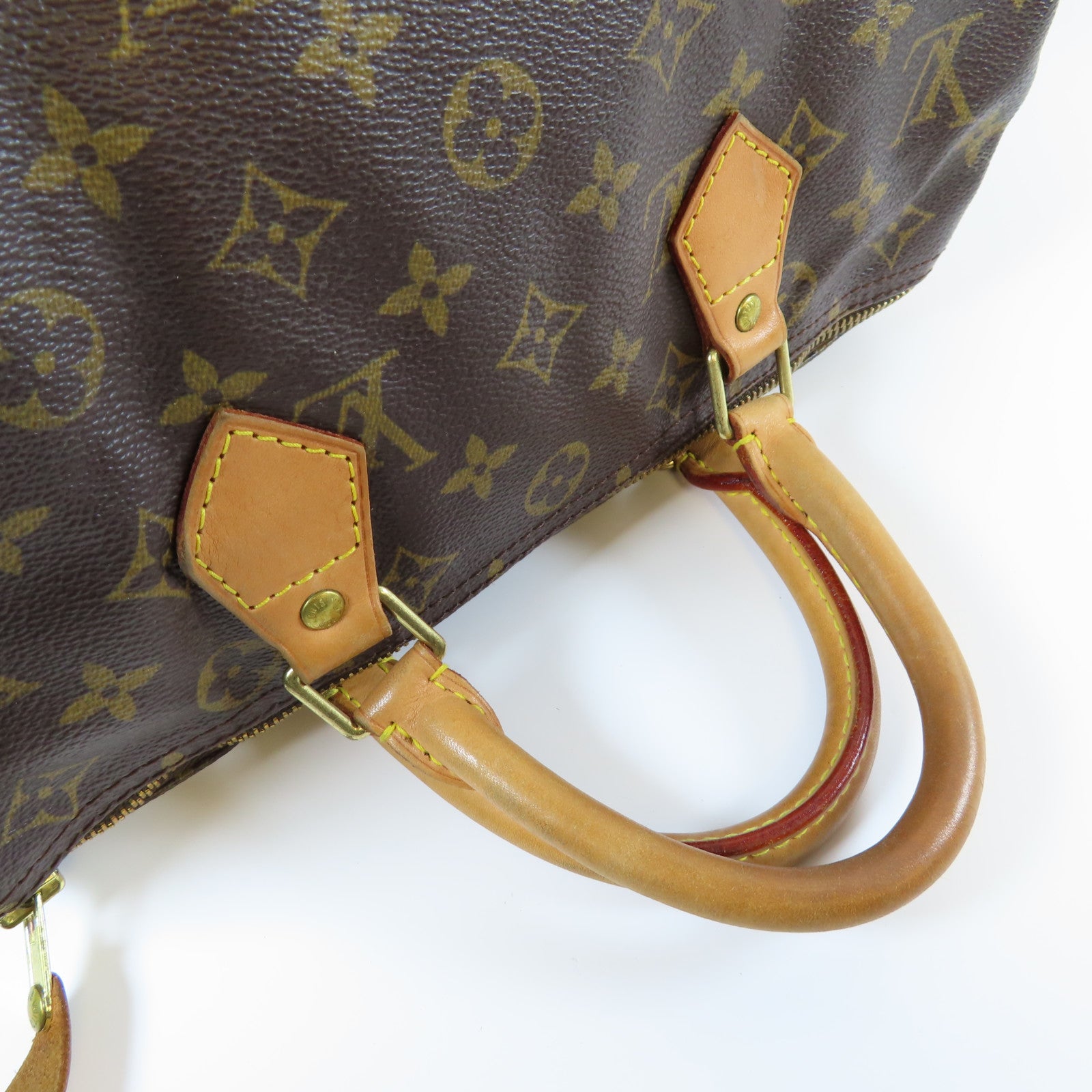 LOUIS VUITTON **【激減優惠】Monogram Speedy 30金扣手挽袋啡色