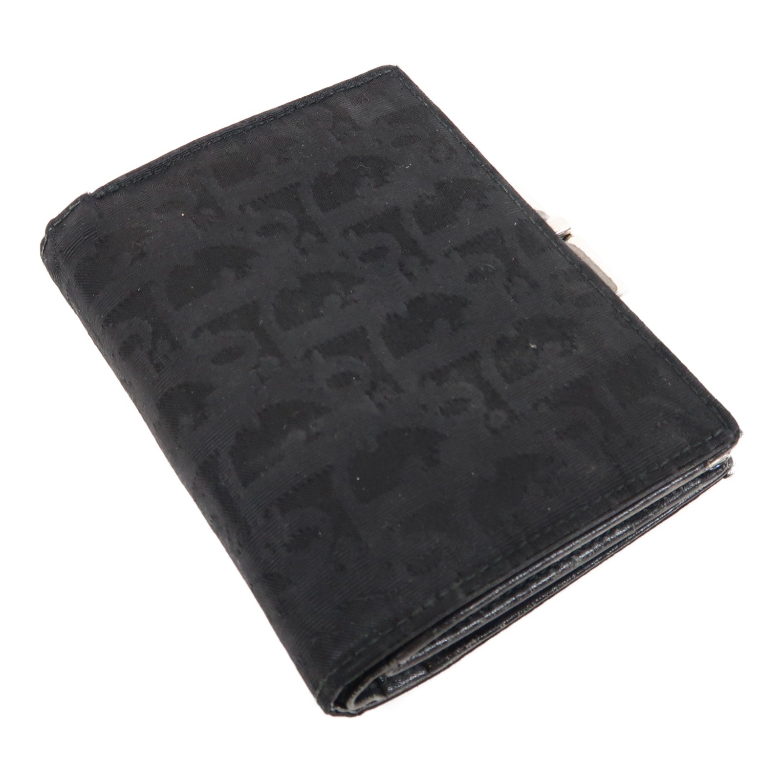 Dior 【激減優惠】帆布Vintage Wallet銀扣錢包黑色