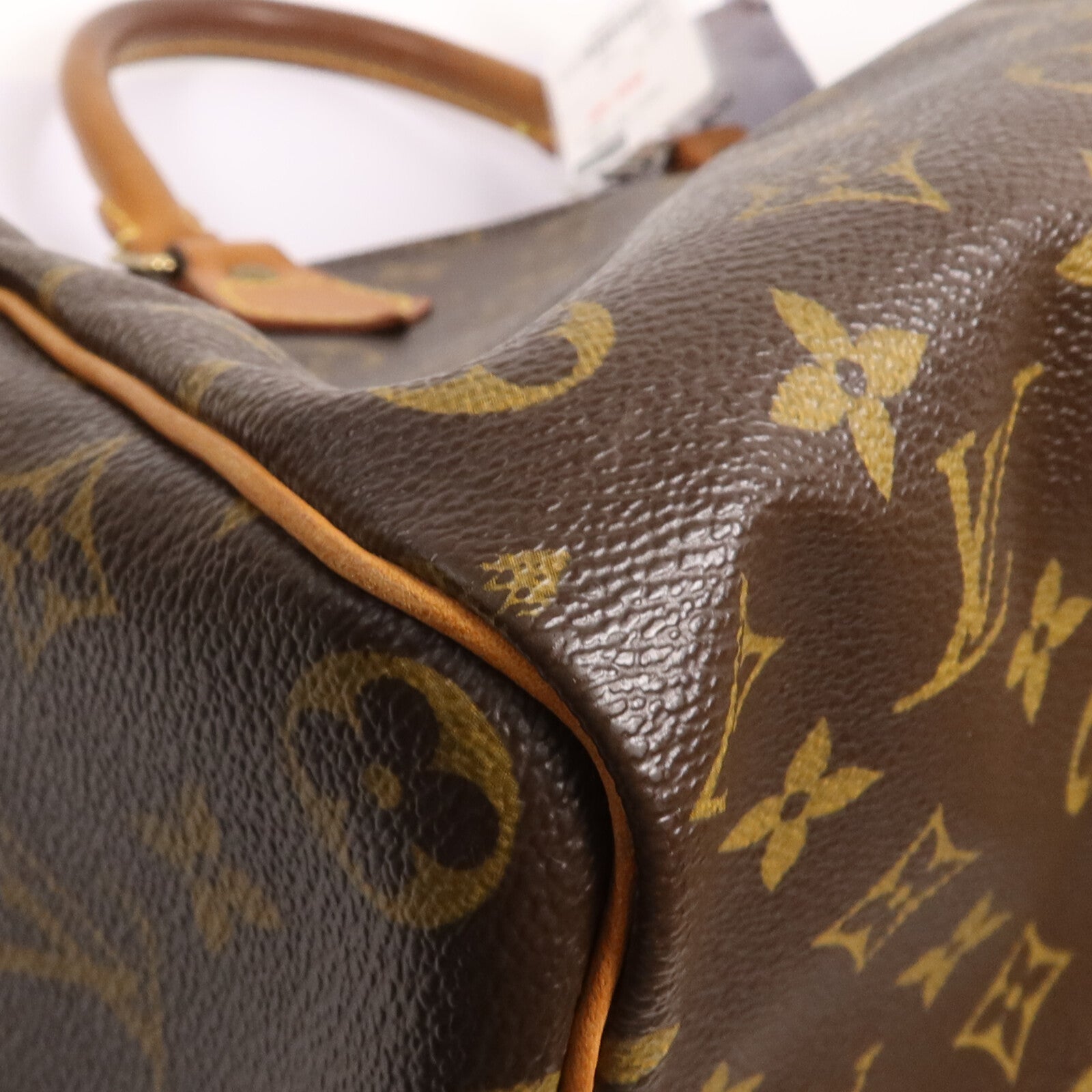 LOUIS VUITTON Monogram Speedy 35金扣手挽袋