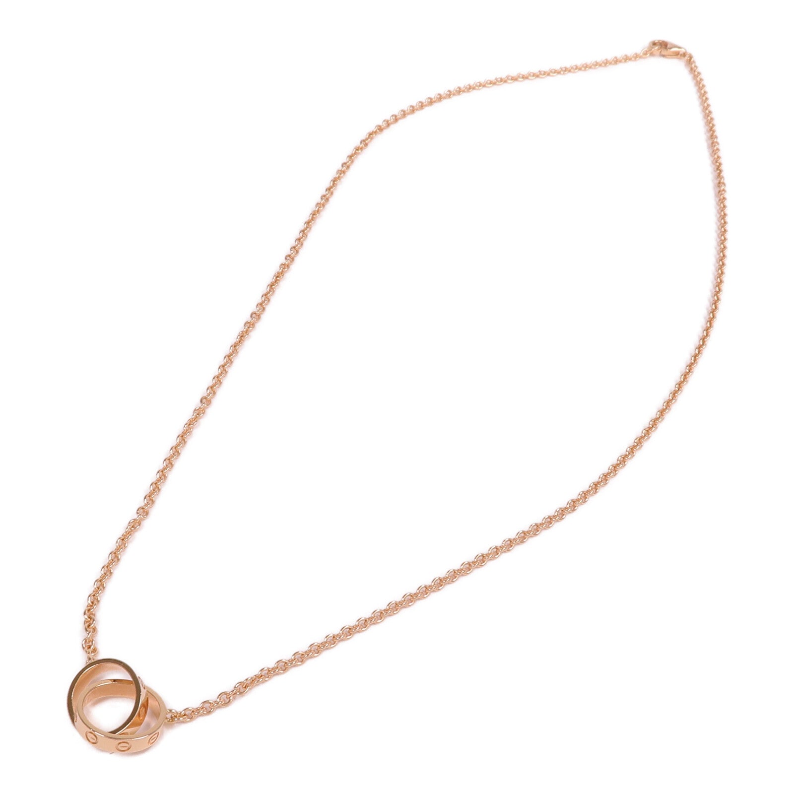 CARTIER 18K玫瑰金Love Necklace項鍊