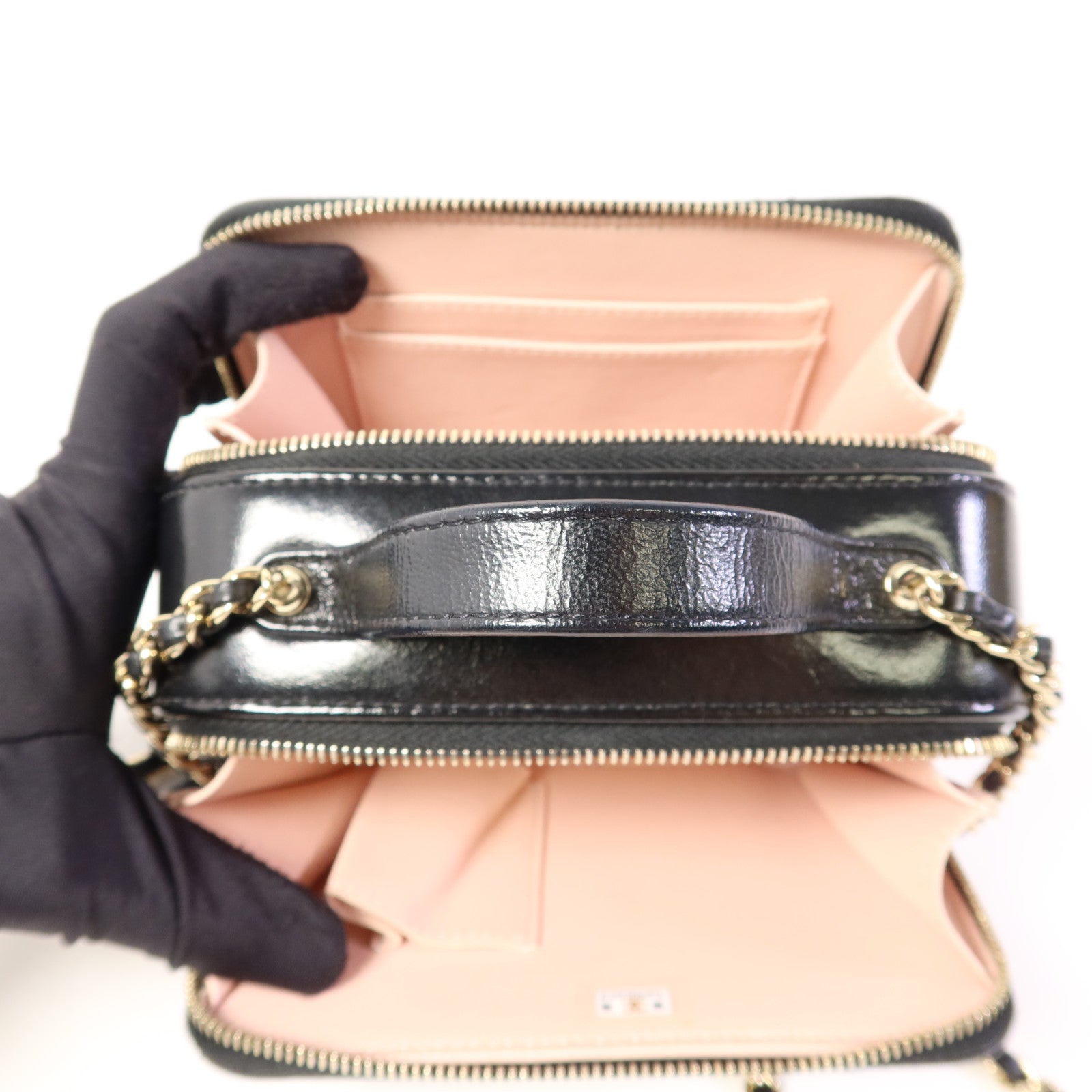 CHANEL 牛皮皮革2 Way Shoulder Bag金扣手挽肩背兩用袋