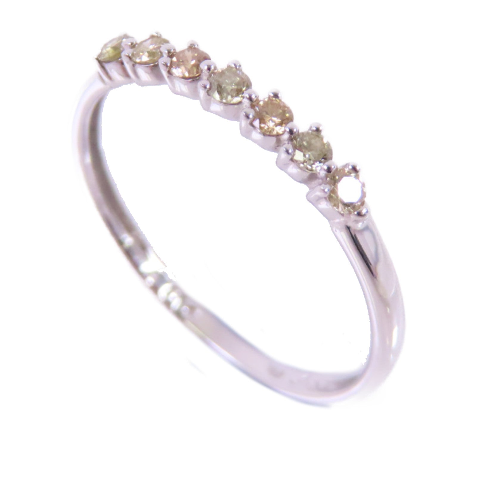 JEWELRY 18K白金Diamond Ring 0.16ct鑽石戒指US#6.75