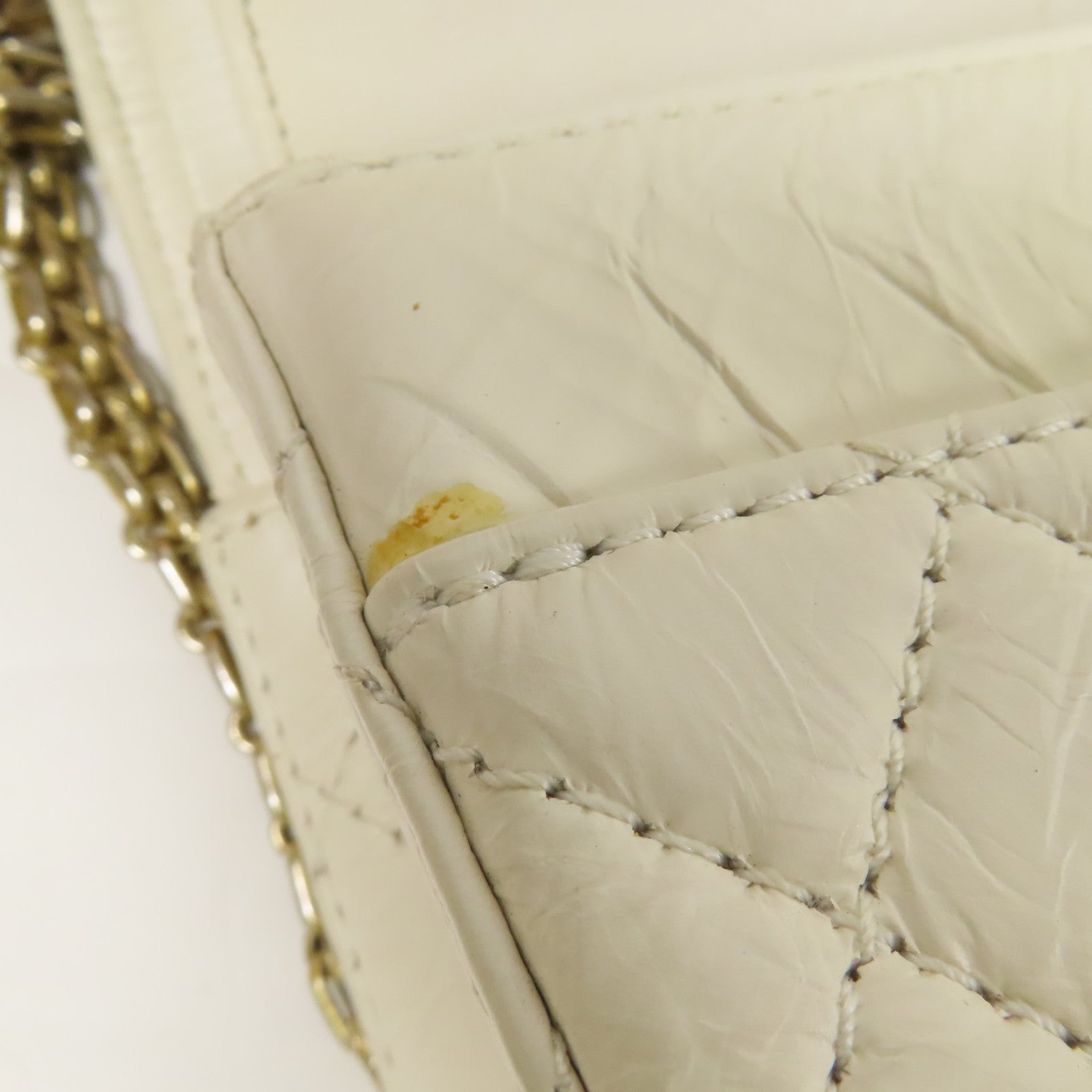 CHANEL 牛皮皮革2.55金扣鏈帶肩背袋