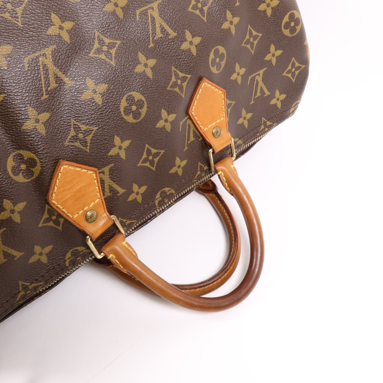 LOUIS VUITTON Monogram Speedy 35金扣手挽袋