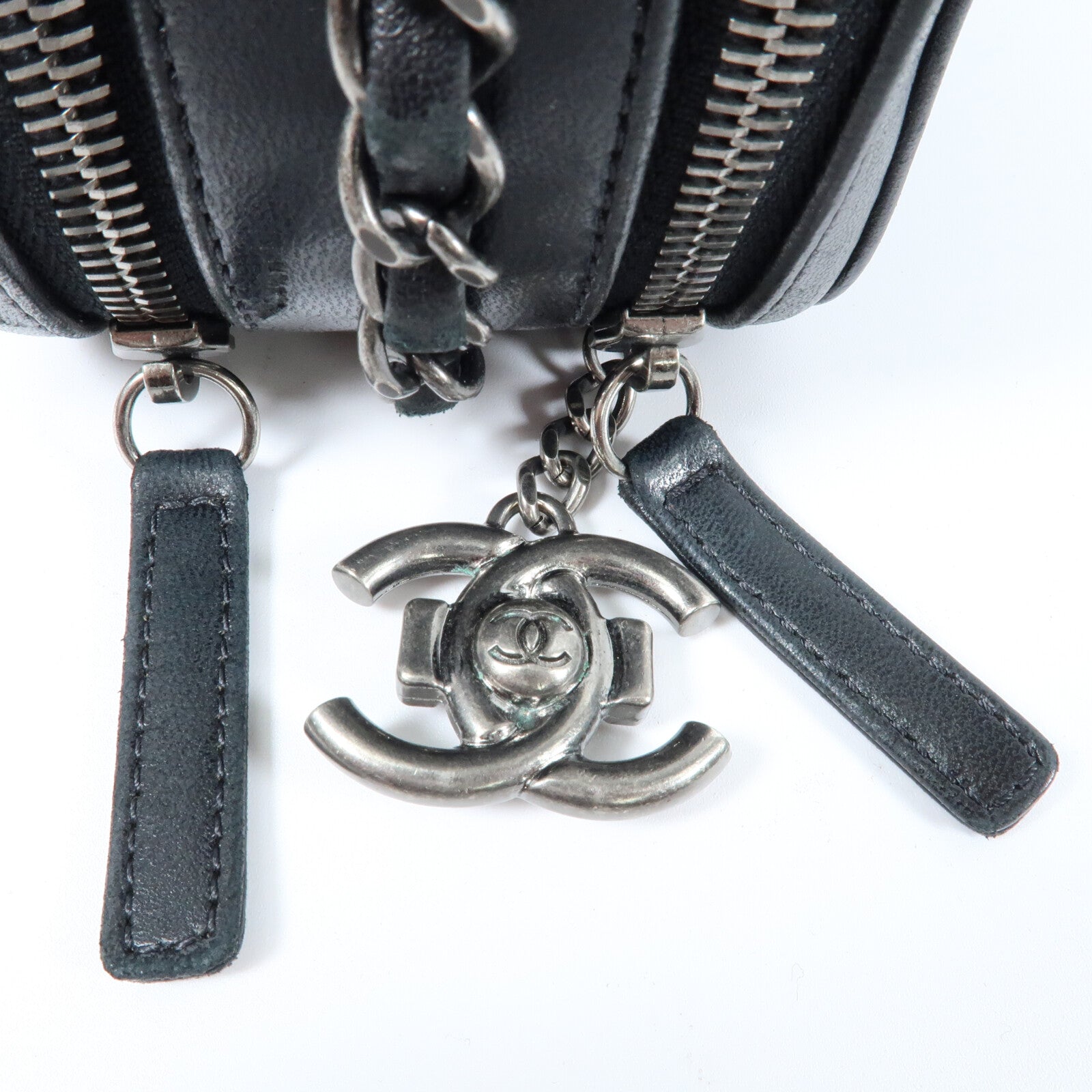 CHANEL 羊皮皮革Camera Bag鏈帶肩背袋