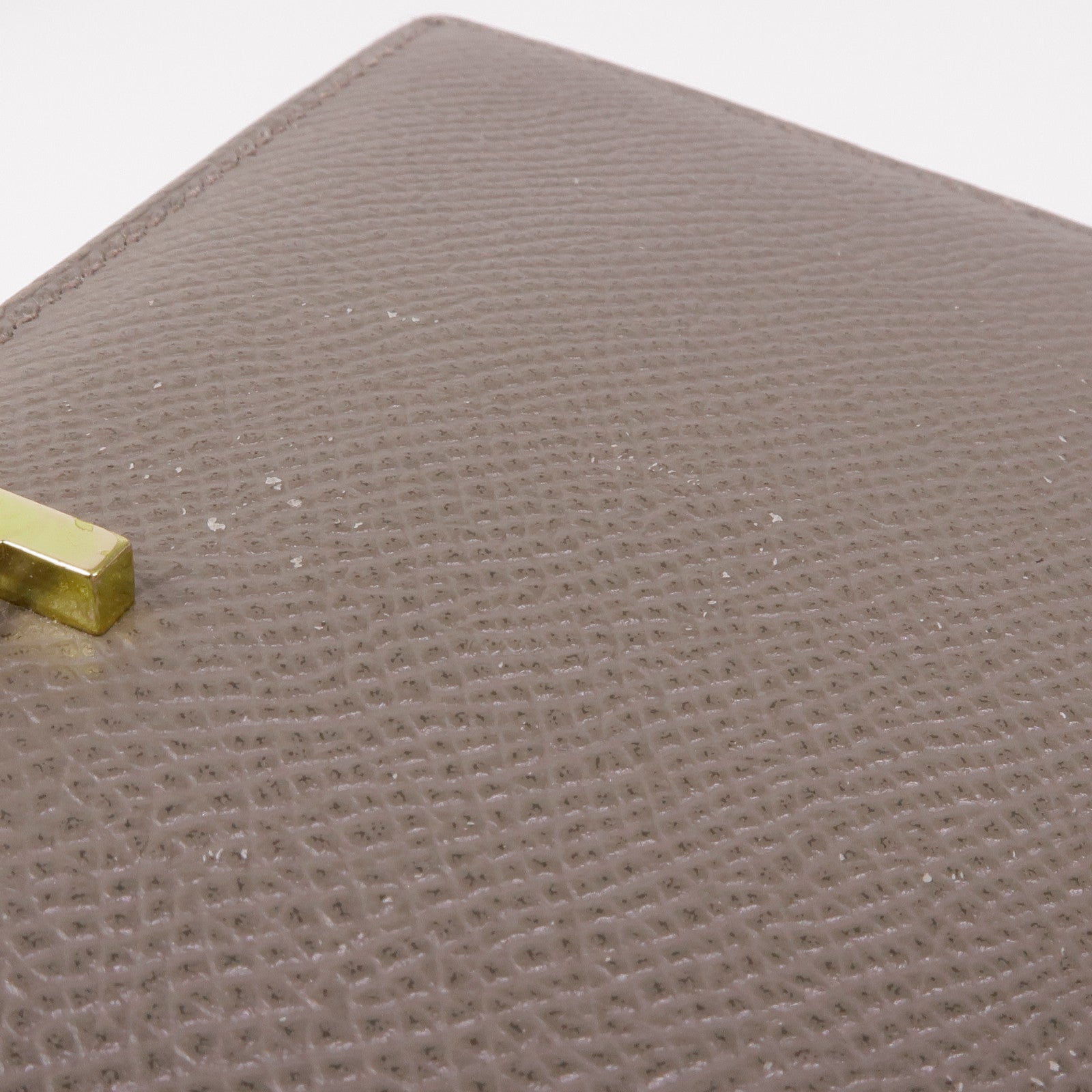 HERMES Epsom皮革Bearn金扣長錢包Etoupe