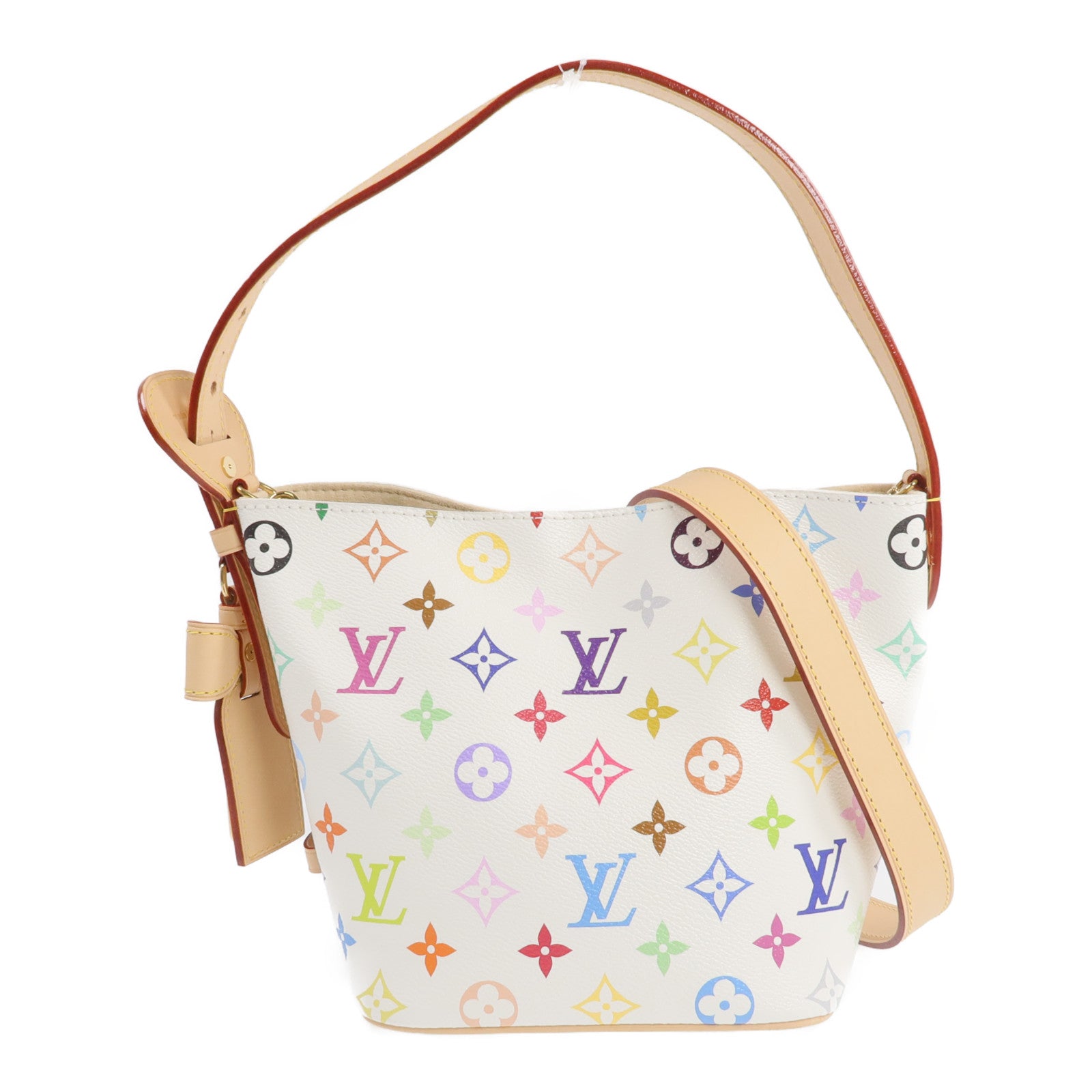 LOUIS VUITTON Monogram Multicolore LV x TM All In BB金扣手挽肩背兩用袋