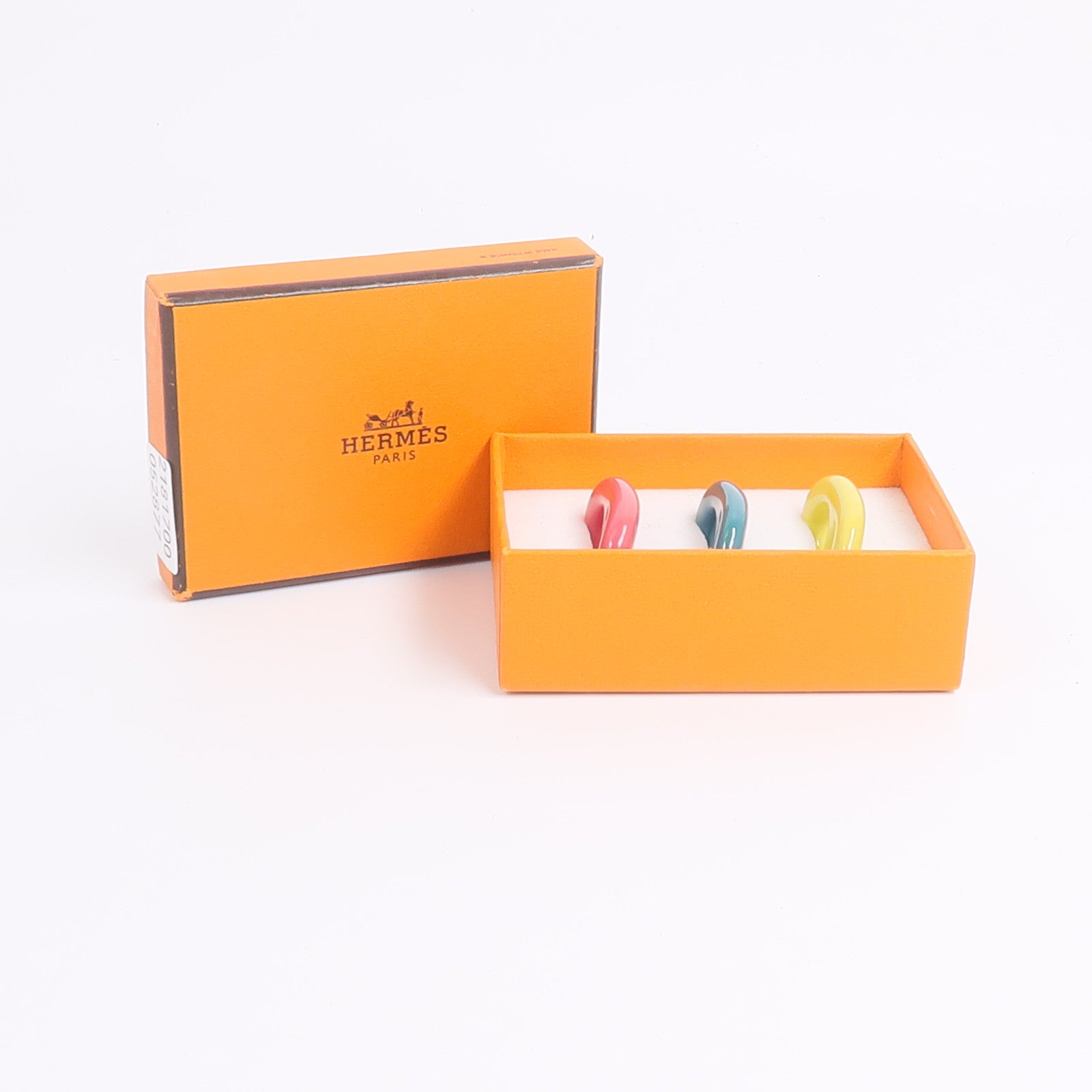 HERMES 漆木Tribord Scarf Ring絲巾扣