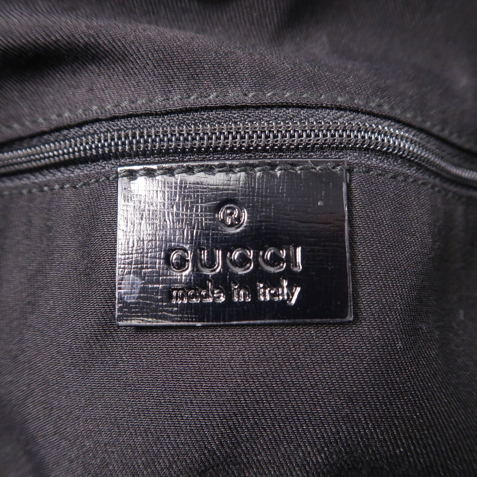 GUCCI 帆布/漆皮皮革Hand Bag手挽袋