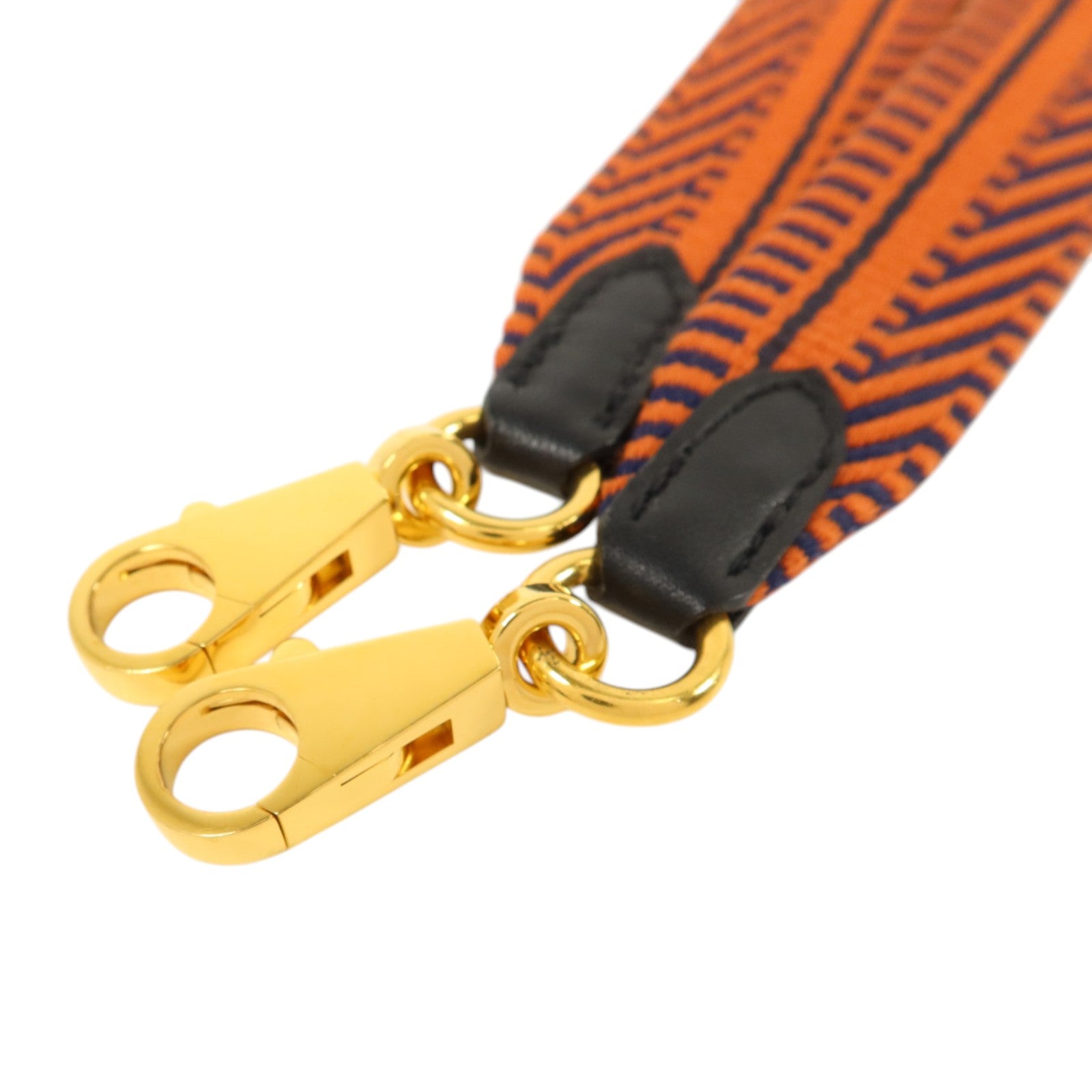 HERMES 帆布/Swift皮革Sangle Cavale Strap 25mm金扣肩帶