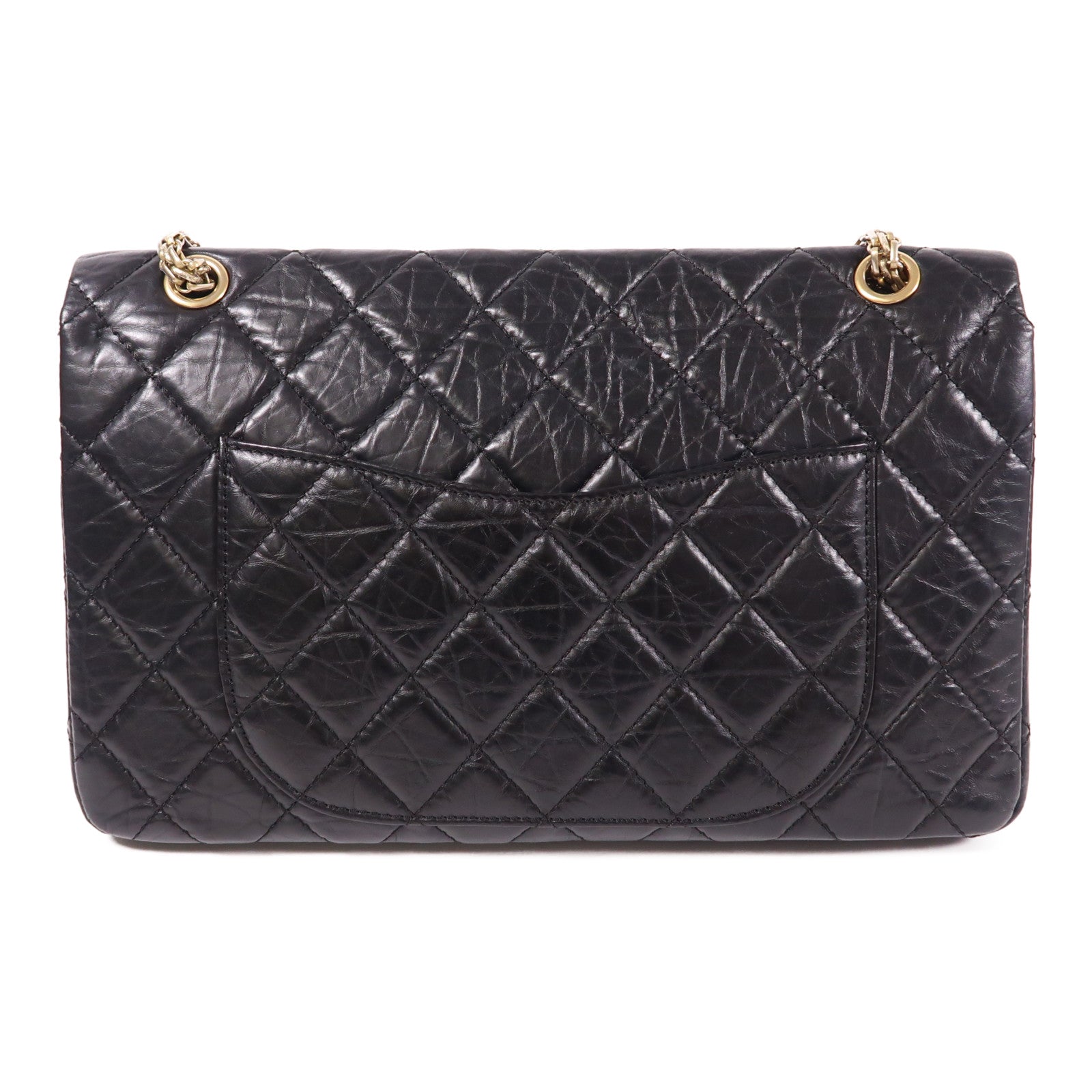 CHANEL 【激減優惠】牛皮皮革2.55金扣鏈帶肩背袋