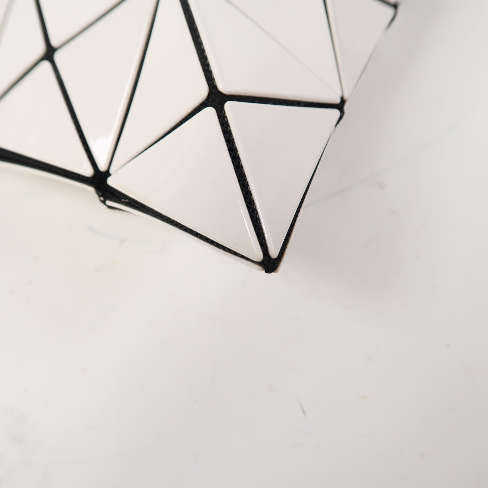 BAO BAO ISSEYMIYAKE PVC Shoulder Bag肩背袋白色