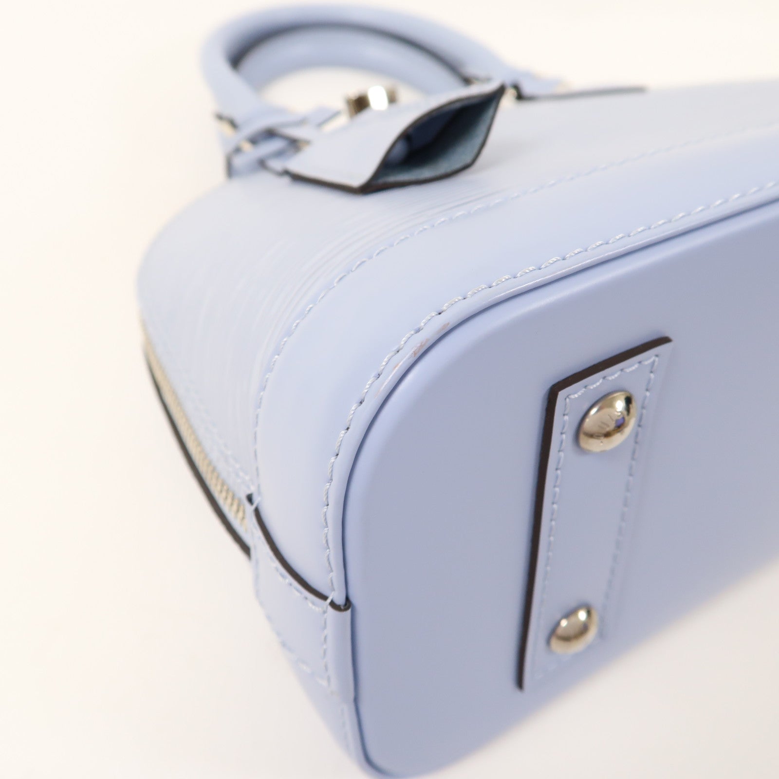 LOUIS VUITTON EPI Alma BB 銀扣Hand Bag淺藍色