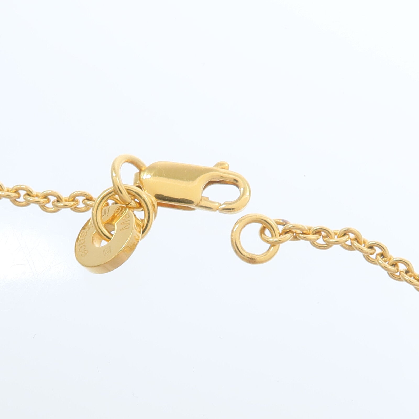 HERMES Swift皮革/金屬Cor H Necklace項鍊