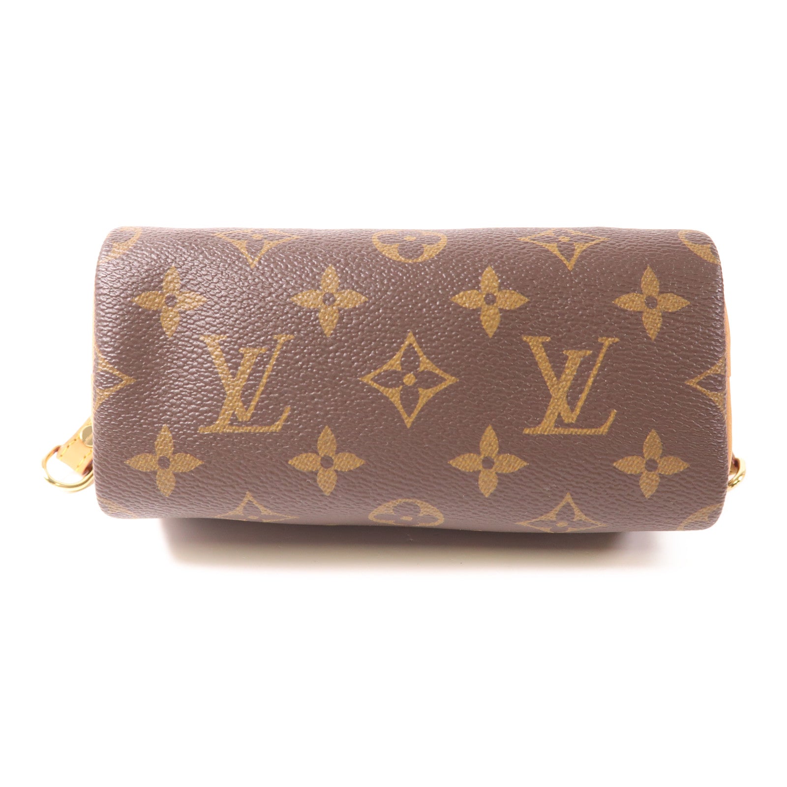 LOUIS VUITTON Monogram Nano Speedy金扣手挽肩背兩用袋