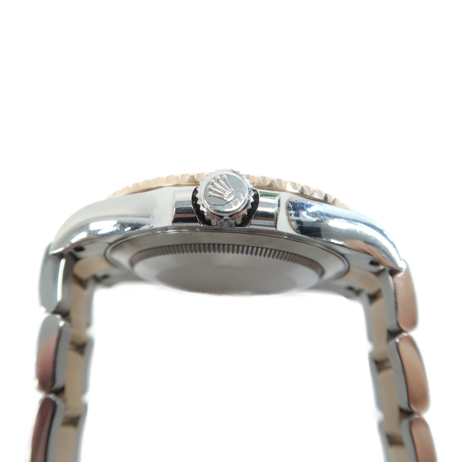 ROLEX Yacht-Master 40 18K玫瑰金/不鏽鋼手錶自動機芯黑色