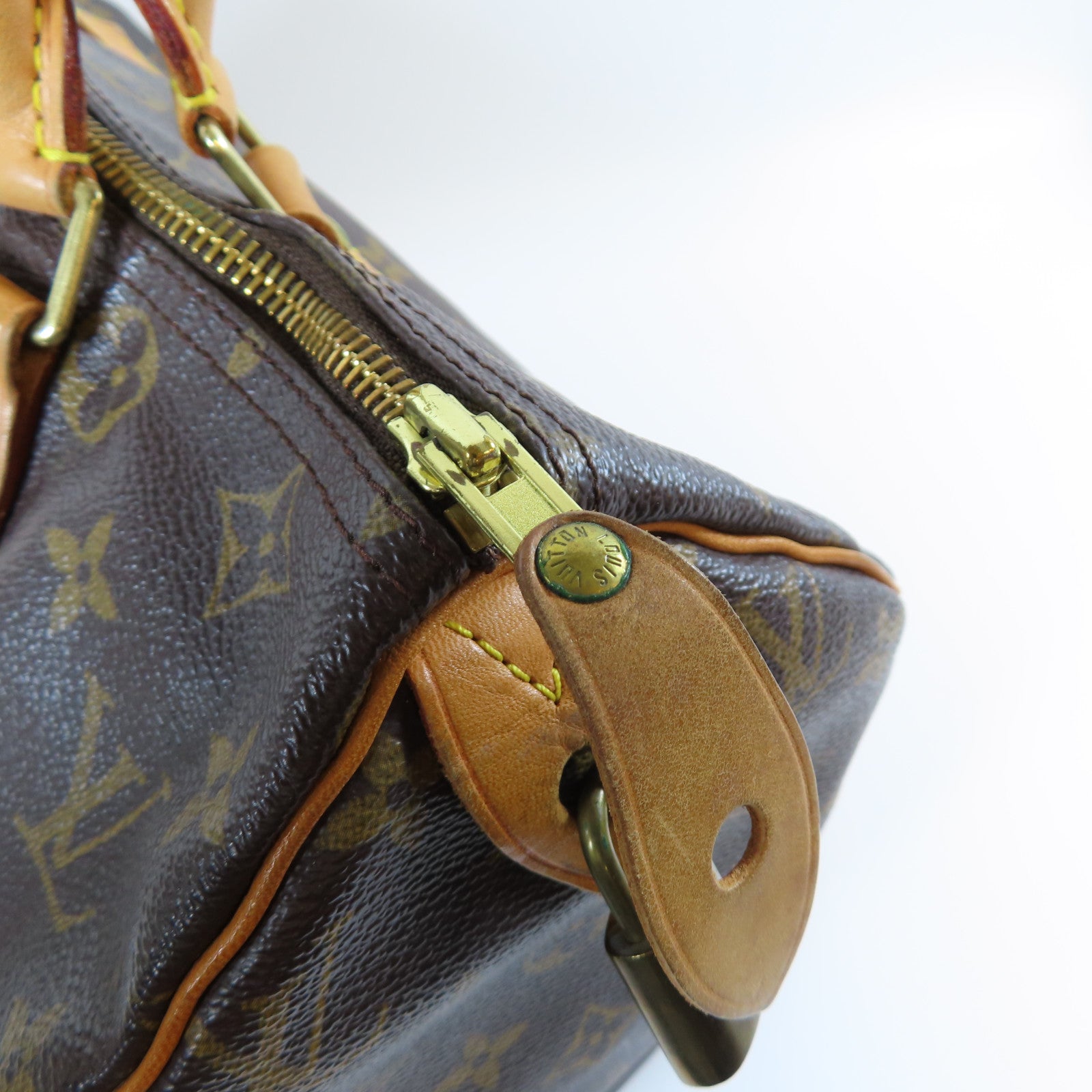 LOUIS VUITTON **【激減優惠】Monogram Speedy 30金扣手挽袋啡色
