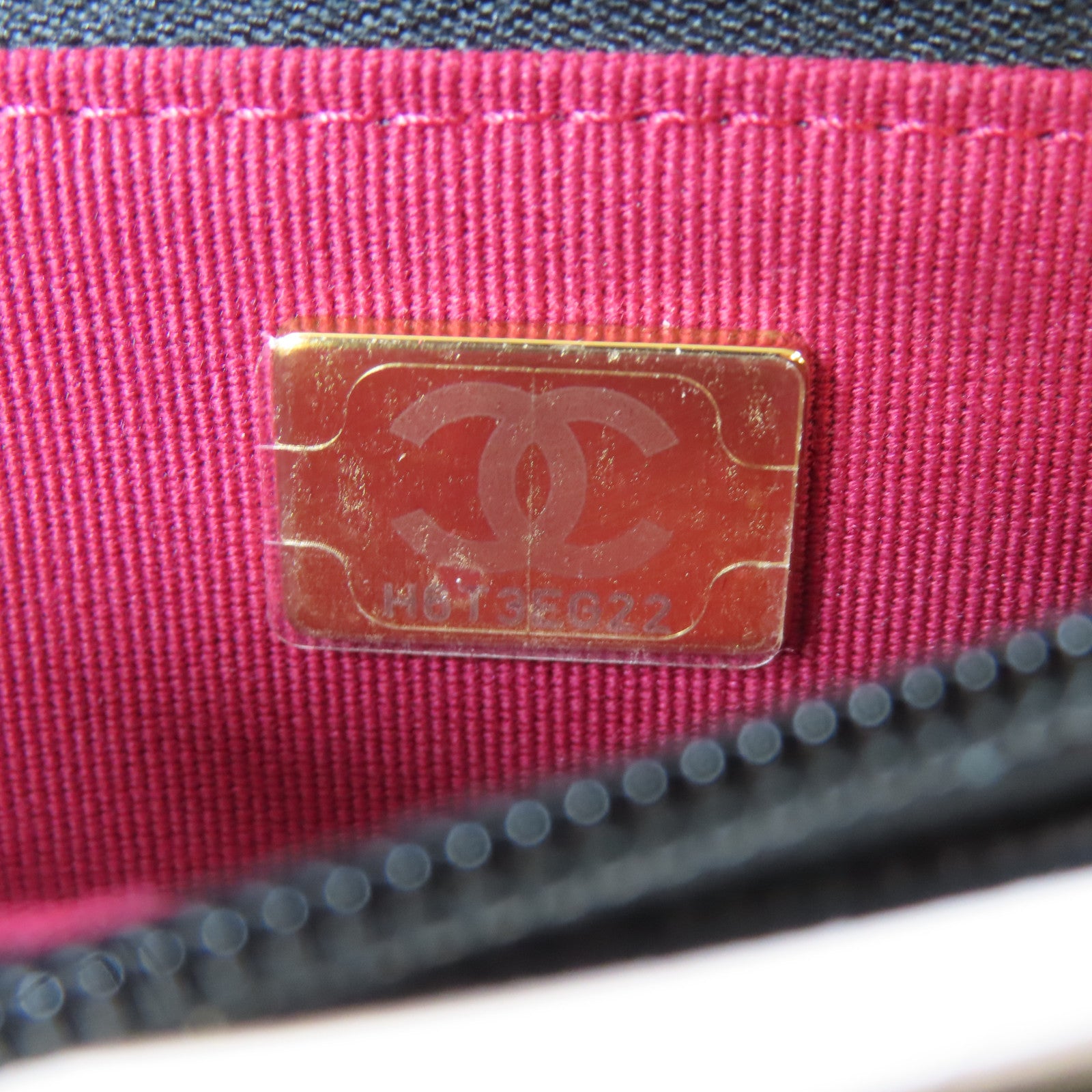 CHANEL 菱格牛皮皮革Wallet On Chain金扣鏈帶肩背袋黑色