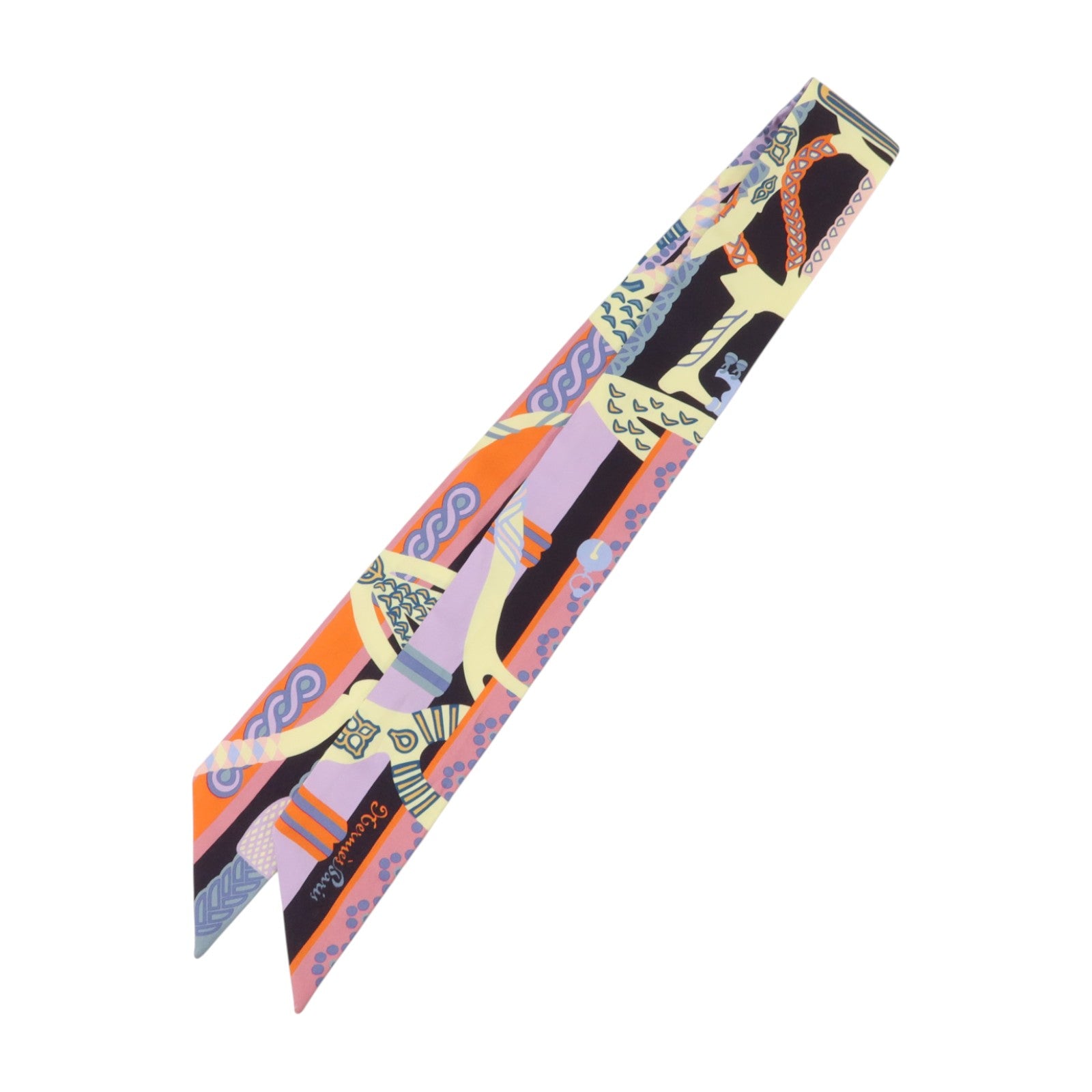 HERMES 絲質Twilly絲巾