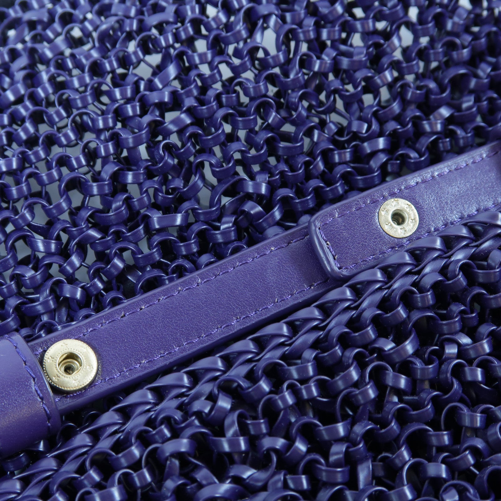 ANTEPRIMA PVC Wire Shoulder Bag金扣肩背袋深紫色