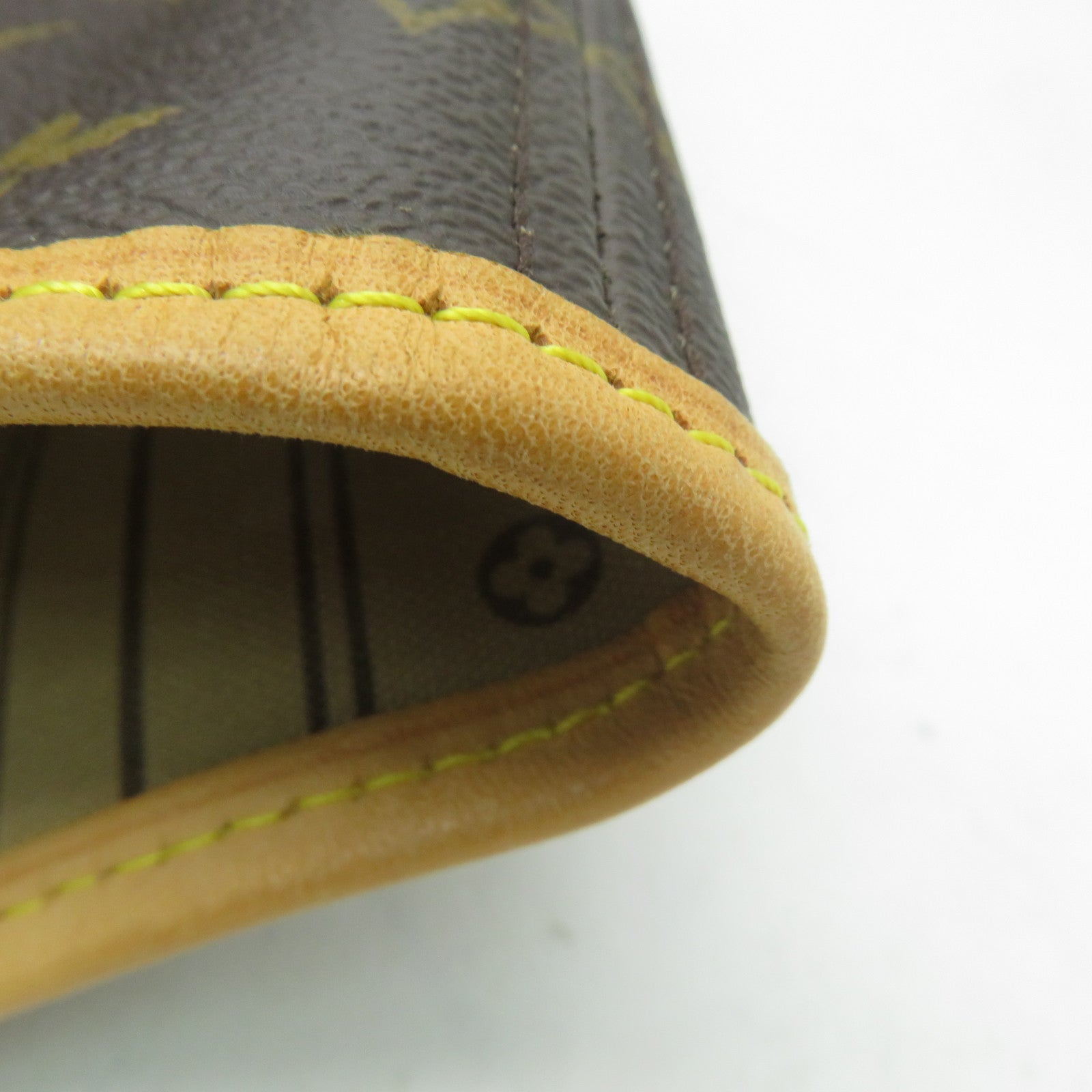LOUIS VUITTON Monogram Neverfull GM金扣手挽袋啡色