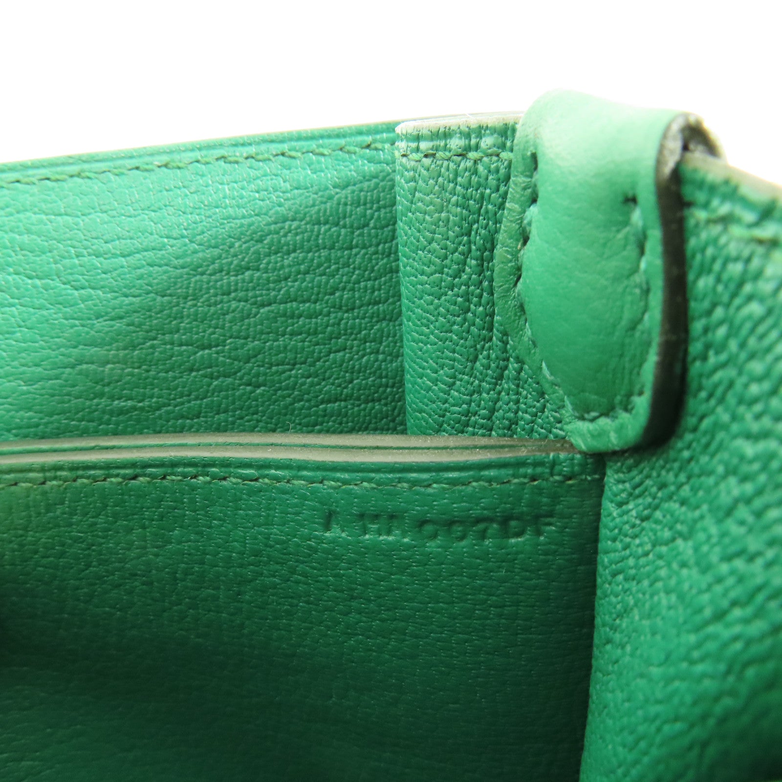 HERMES Clemence皮革Mini Roulis 金扣肩背袋Mentha