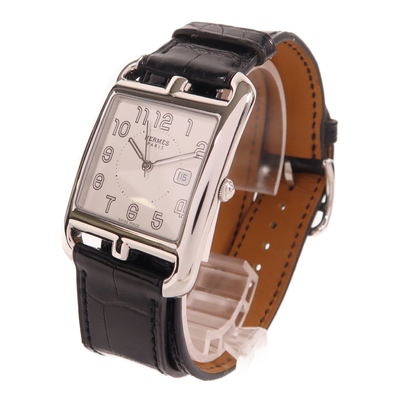 HERMES Cape Cod不鏽鋼手錶石英機芯白色