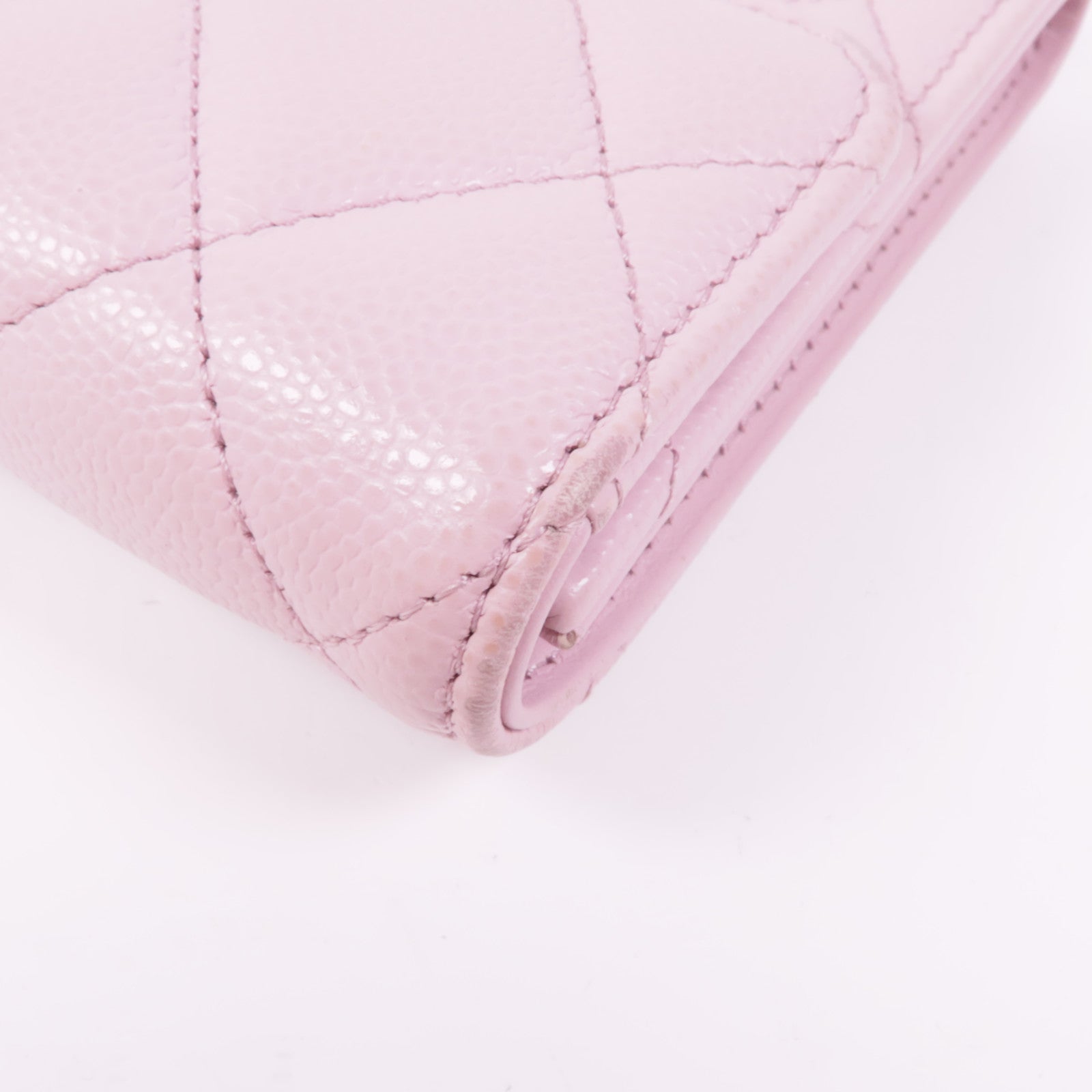 CHANEL 牛皮皮革Wallet金扣錢包