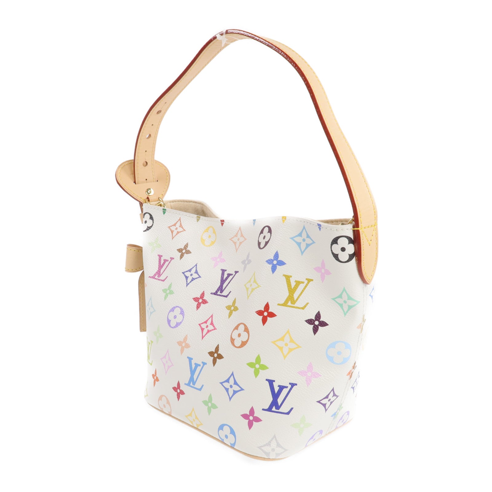 LOUIS VUITTON Monogram Multicolore LV x TM All In BB金扣手挽肩背兩用袋