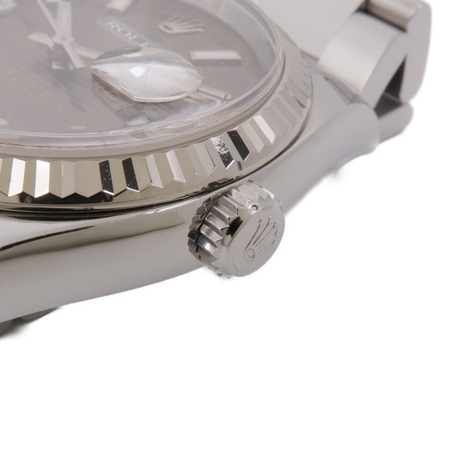 ROLEX Datejust 36mm 116234 Automatic Watch Stainless Steel/18K White Gold Brown