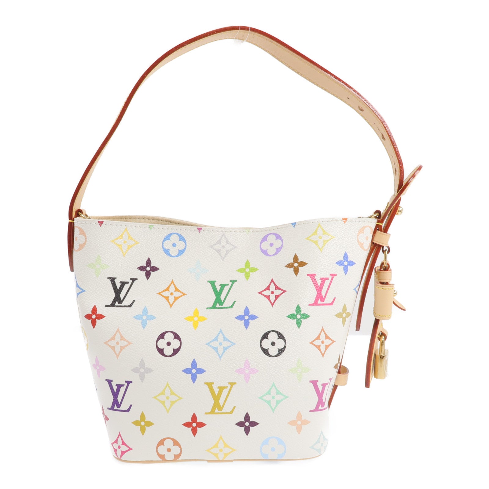 LOUIS VUITTON Monogram Multicolore LV x TM All In BB金扣手挽肩背兩用袋