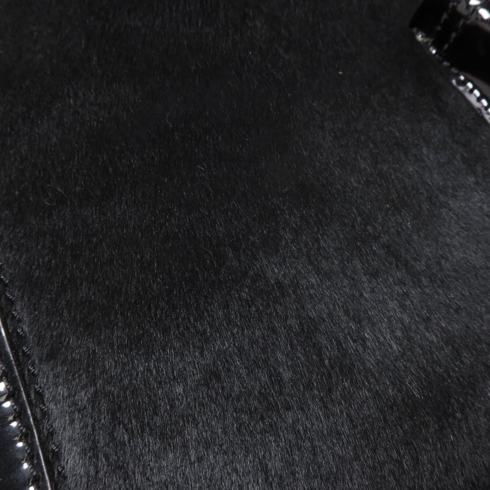 CHANEL 馬毛/漆皮皮革CC Pocket Tote鏈帶肩背袋