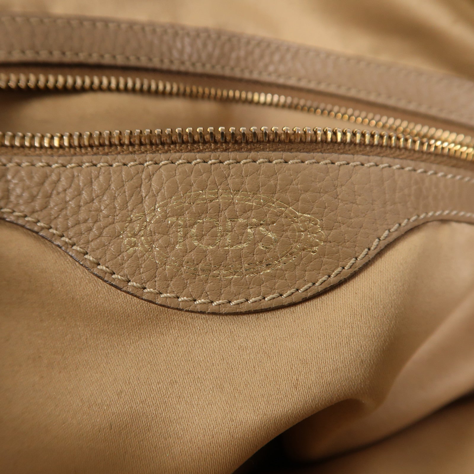 TOD'S 牛皮皮革2 Way Shoulder金扣手挽肩背兩用袋