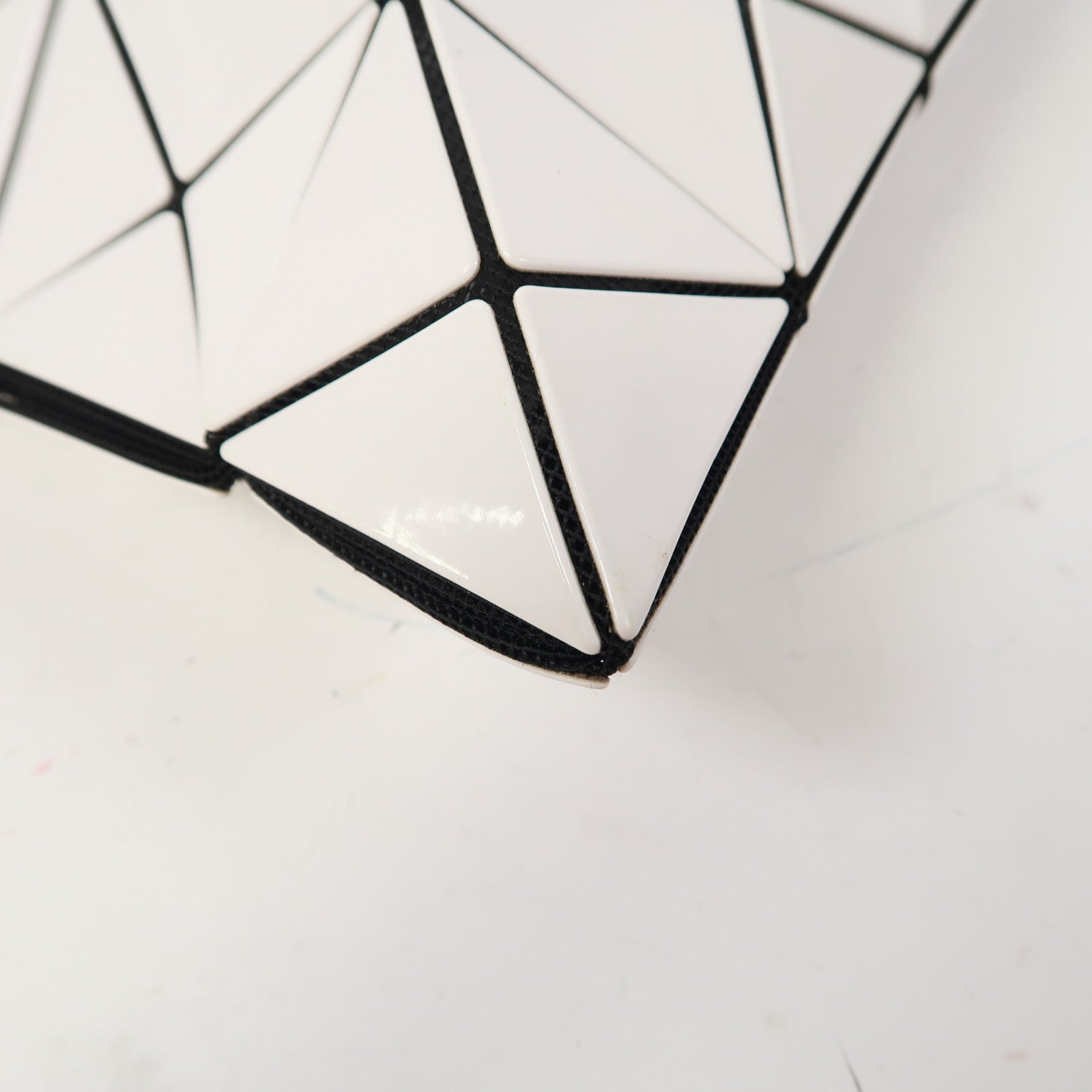 BAO BAO ISSEYMIYAKE PVC Shoulder Bag肩背袋白色