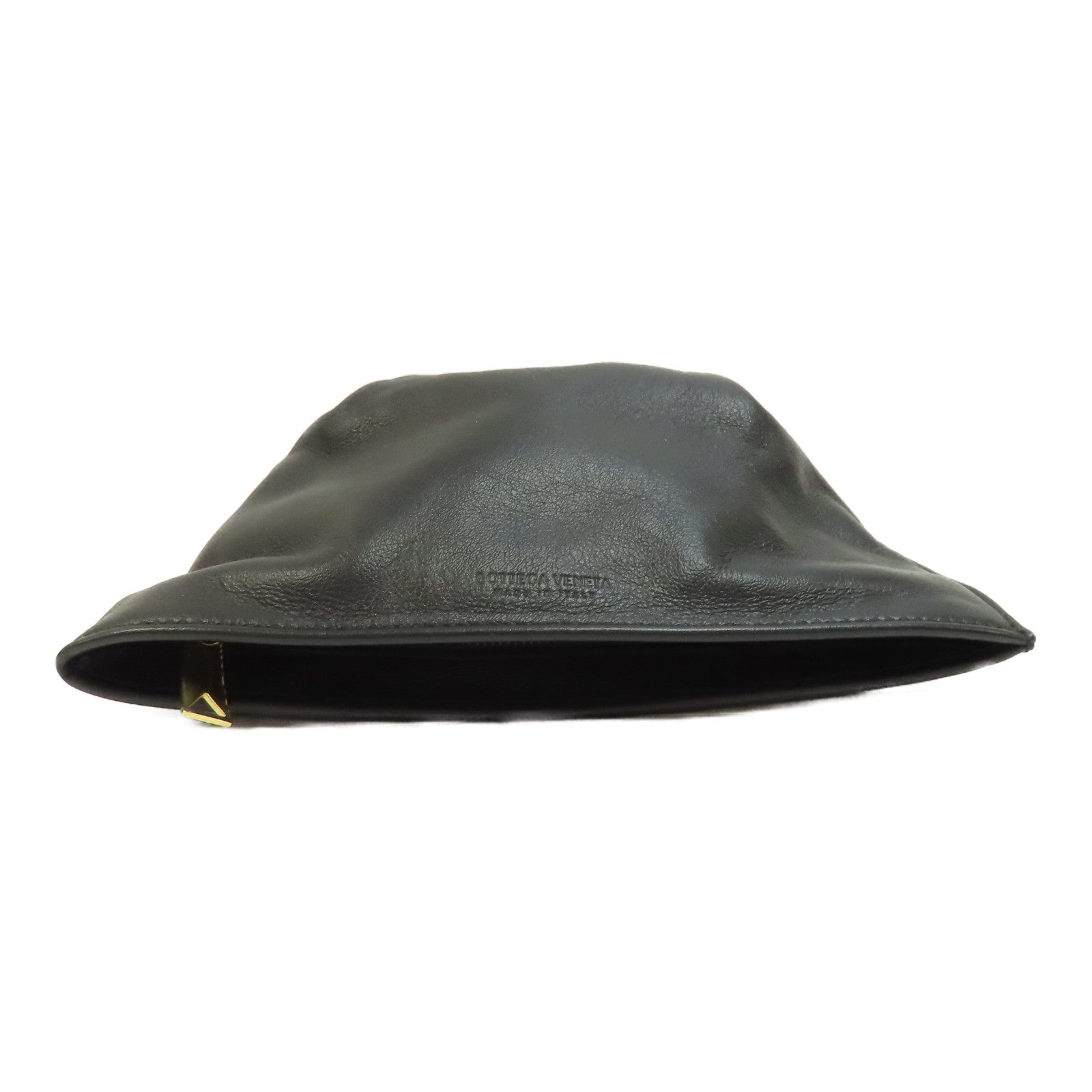 BOTTEGA VENETA 牛皮皮革Twist Mini金扣手挽袋黑色